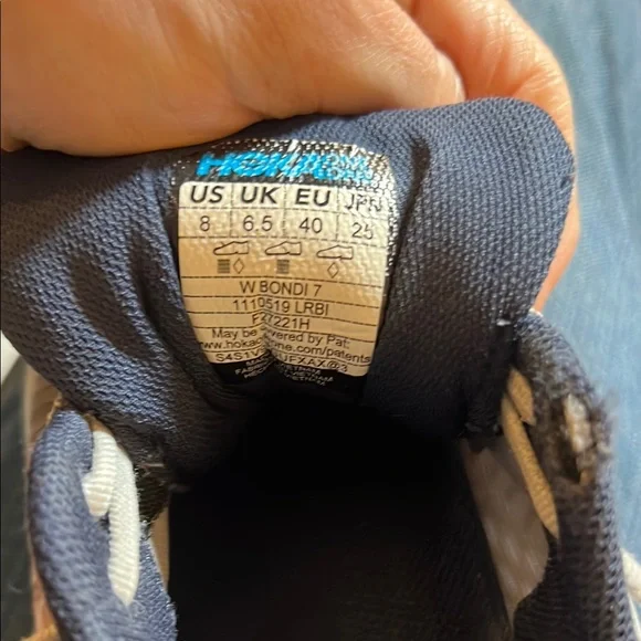 Hoka One One Bondi 7 Womens US Size 8 Running Walking Shoes Gray 1110519 - Picture 15 of 15